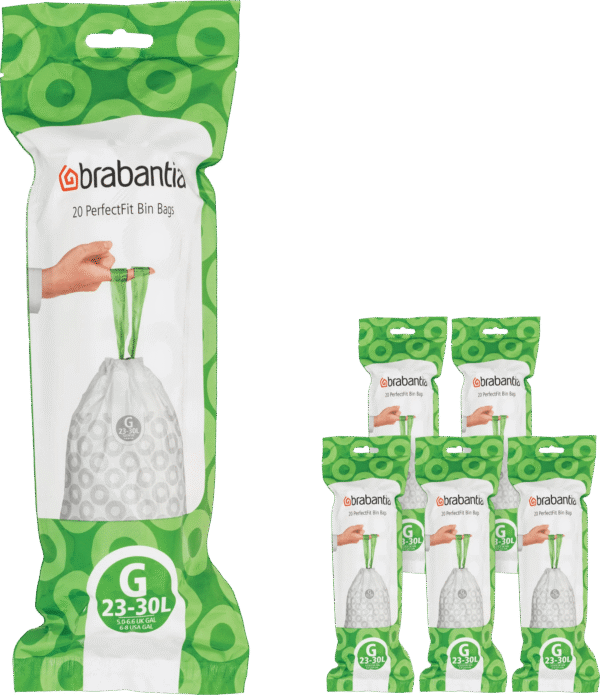 Brabantia Vuilniszakken Code G - 23-30 Liter (120 stuks)