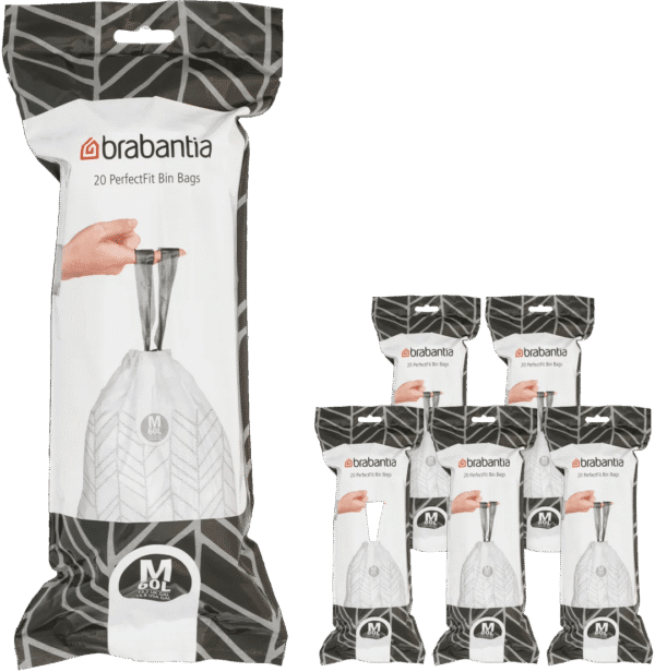 Brabantia Vuilniszakken Code M - 60 Liter (120 stuks)