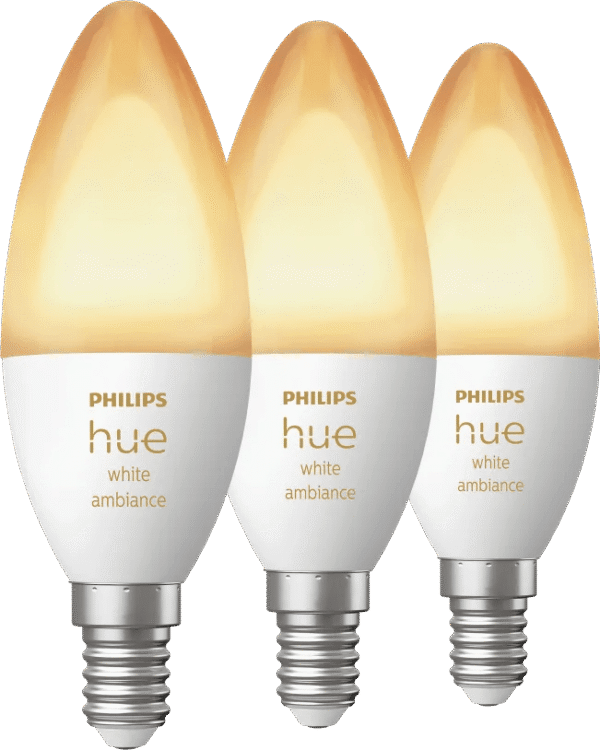 Philips Hue Kaarslamp White Ambiance E14 3-pack