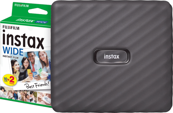 Fujifilm Instax Link WIDE Grijs + Fujifilm Instax WIDE Film 10 x 2 pak