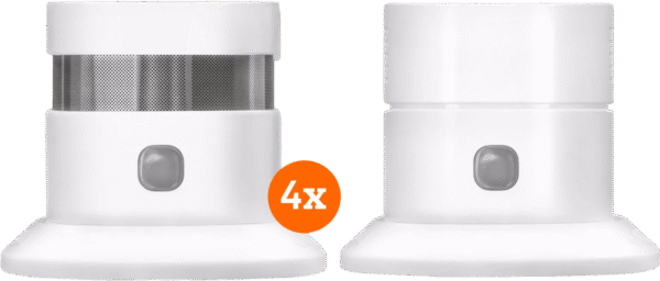 KlikAanKlikUit ZSDR-850 Rookmelder (3 jaar) 4-pack + Koolmonoxidemelder