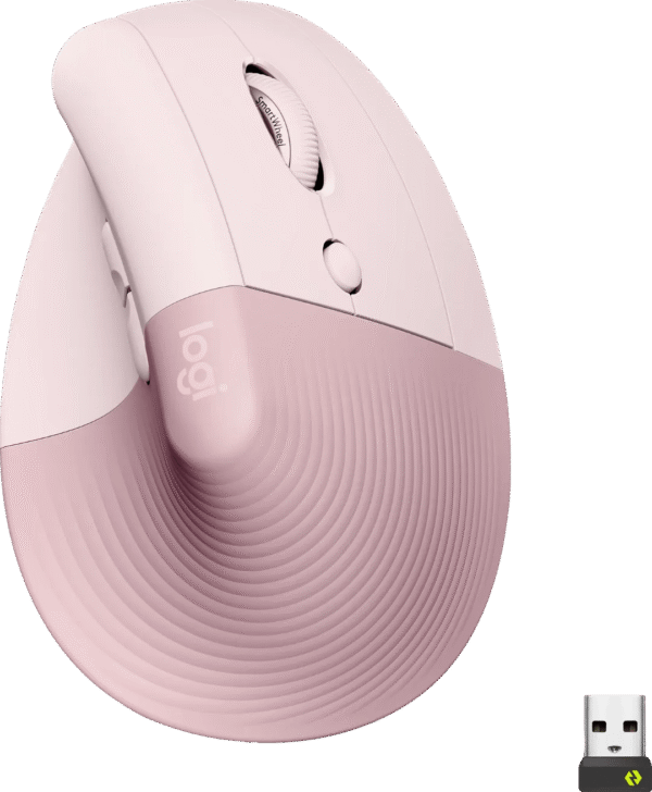 Logitech Lift Verticale Ergonomische Muis Roze
