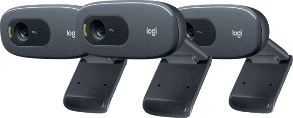 Logitech C270 HD-Webcam Triple Pack