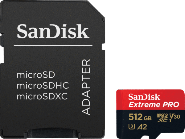 SanDisk MicroSDXC Extreme Pro 512GB 140MB/s