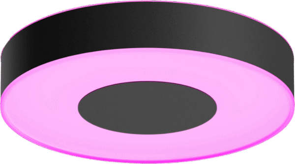 Philips Hue Xamento badkamerplafondlamp - wit en gekleurd licht - zwart - 38cm