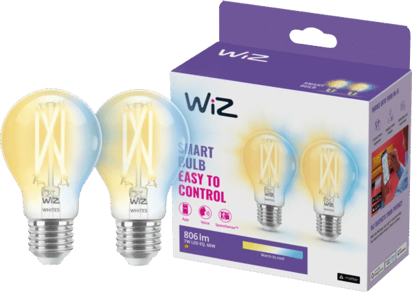 WiZ Filament lamp 2-pack - Warm tot Koelwit Licht - E27