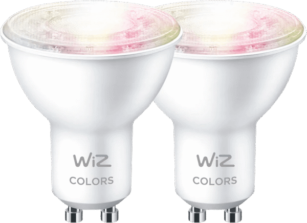 WiZ Smart Lamp - Wit en Gekleurd Licht - GU10 - 2-pack