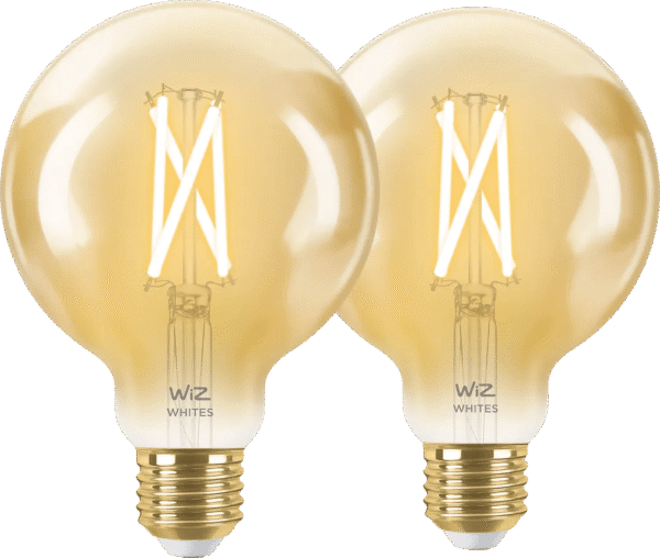 WiZ Smart Filament lamp Globe 2-pack - Warm tot Koelwit Licht - E27