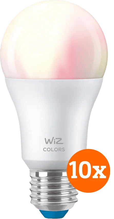 WiZ Smart lamp 10-pack - Gekleurd en Wit Licht - E27