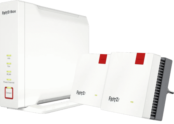 AVM FRITZ!Box 4060 + FRITZ!Repeater 1200 AX (2-pack)