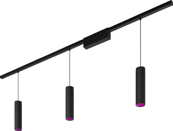 Philips Hue Perifo railverlichting plafond - 3 hanglampen - White and Color - Zwart