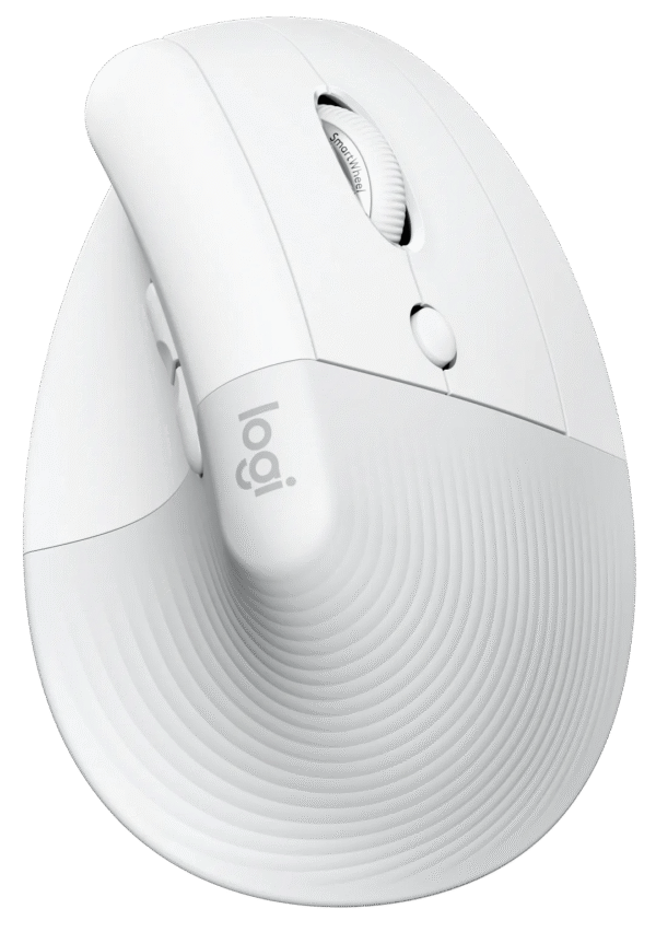 Logitech Lift voor Mac Verticale Ergonomische Muis Wit