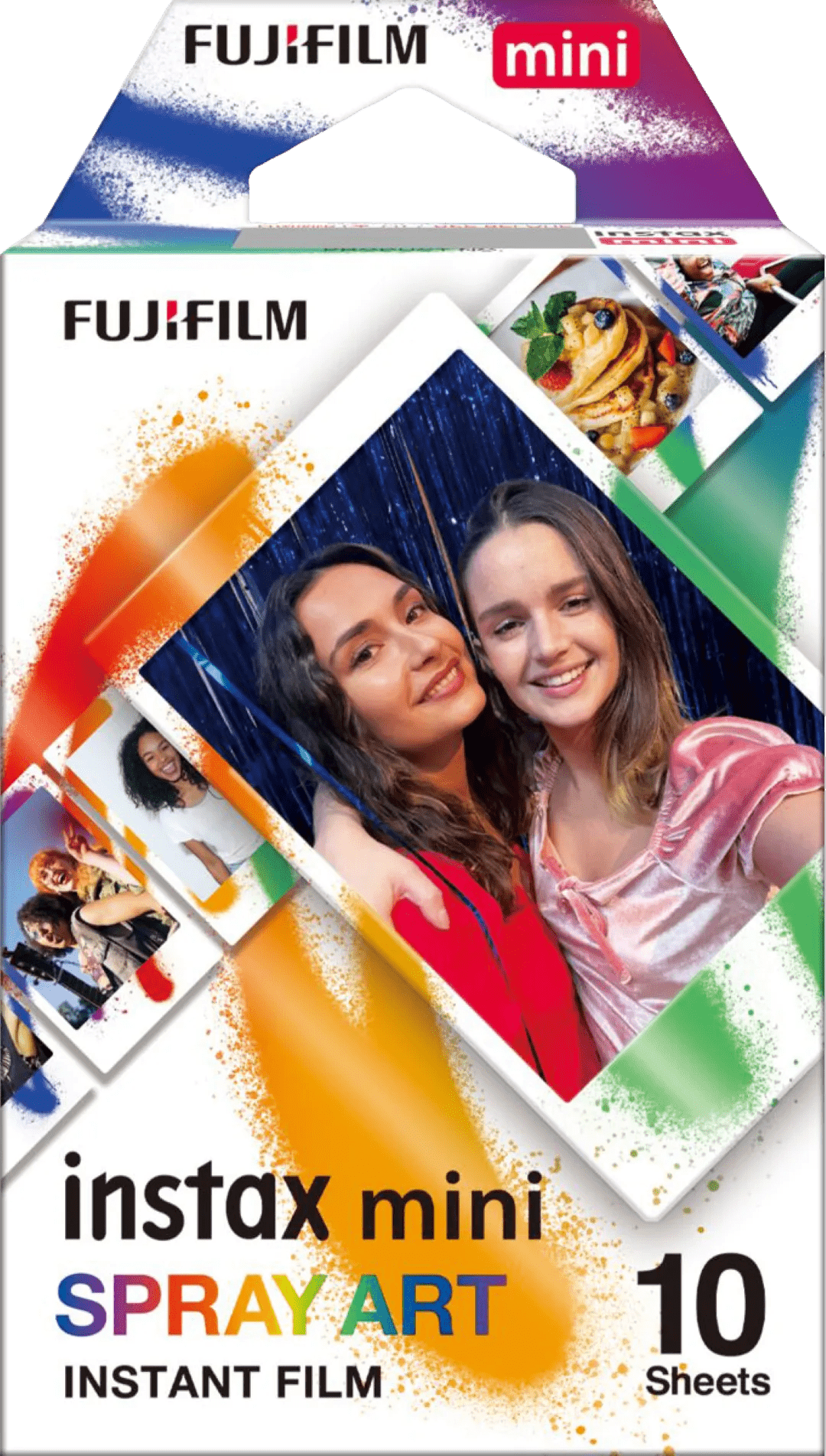 Fujifilm instax mini film spray art (10 stuks) 1 Fujifilm instax mini film spray art (10 stuks)