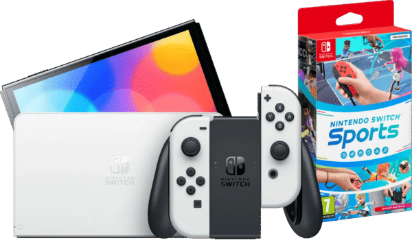 Nintendo Switch OLED Wit + Nintendo Switch Sports