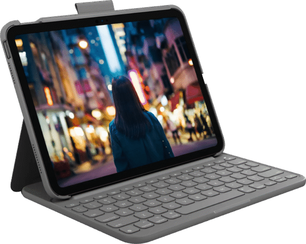 Logitech Slim Folio Apple iPad (2025/2022) Toetsenbord Hoes QWERTY