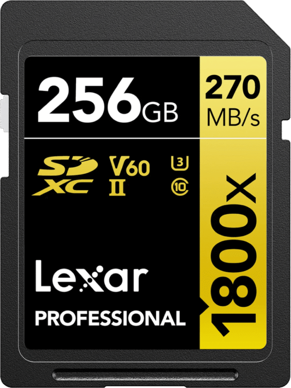 Lexar Professional SDXC 1800x GOLD 256GB 180MB/s
