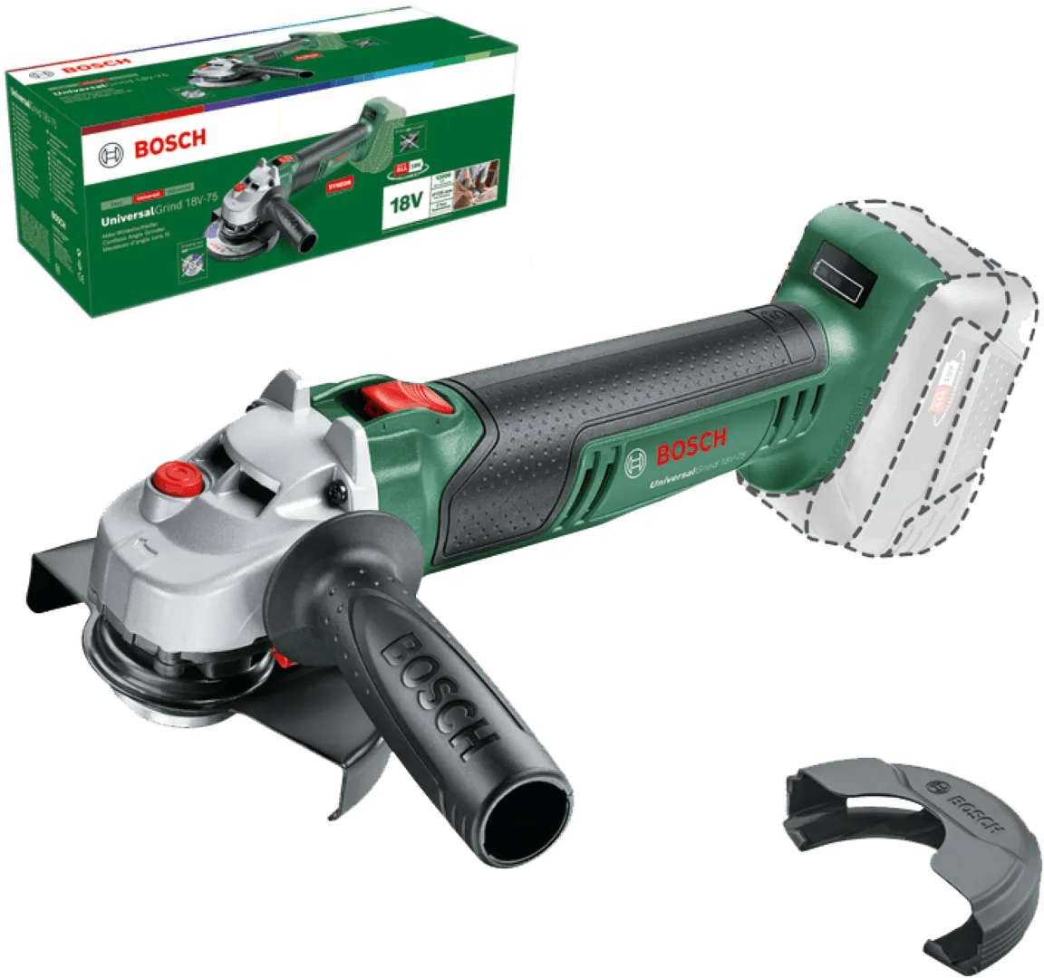 Bosch universalgrind 18v-75 (zonder accu) 1 Bosch universalgrind 18v-75 (zonder accu)