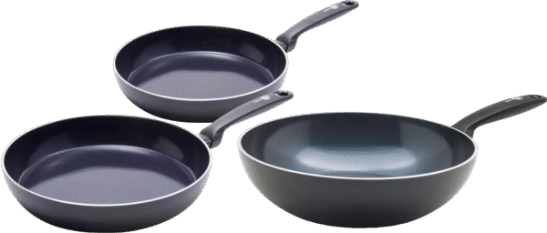 GreenPan Torino Keramische koekenpannenset 24 + 28 cm + Wokpan 28 cm