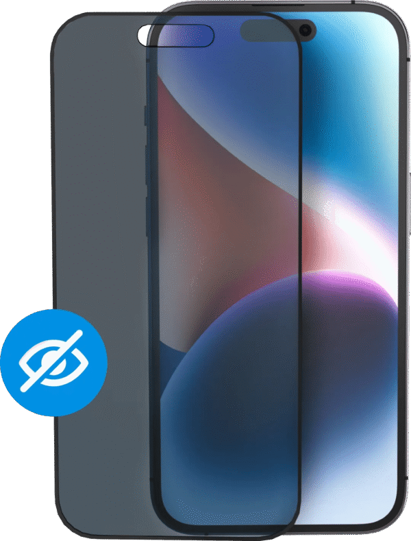 BlueBuilt Apple iPhone 15 Privacy Filter Screenprotector Glas