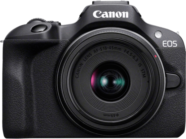 Canon EOS R100 Zwart + 18-45mm