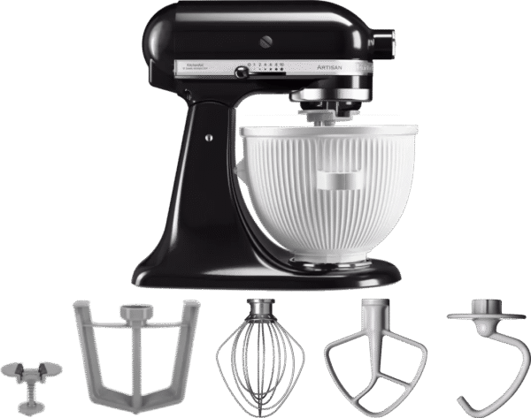 KitchenAid Artisan Mixer 5KSM125 Onyx Zwart + IJsbereider