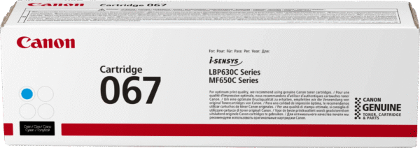 Canon 067 Toner Cyaan