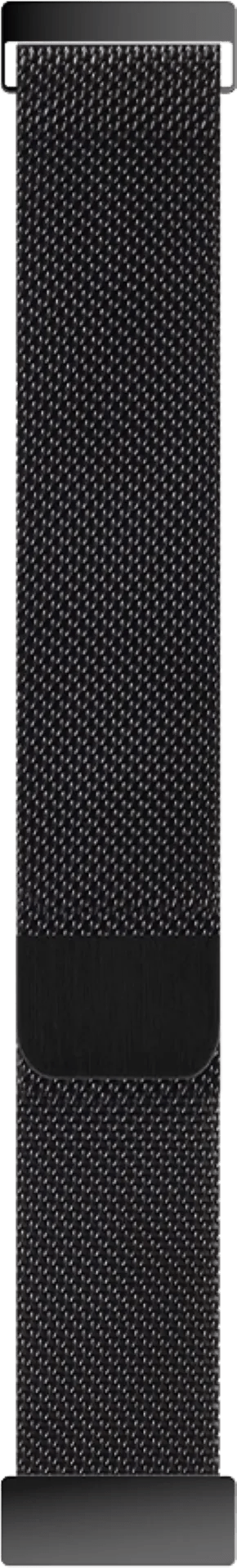 BlueBuilt Siliconen Bandje Zwart voor Samsung 20 mm