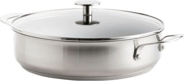 KitchenAid Stainless Steel Hapjespan met deksel 28 cm