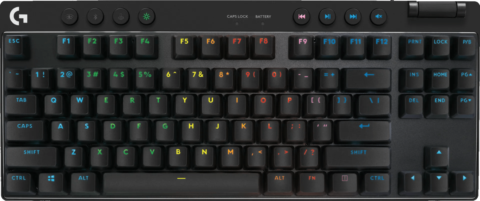 Logitech g pro x tkl lightspeed gaming toetsenbord qwerty zwart 1 Logitech g pro x tkl lightspeed gaming toetsenbord qwerty zwart