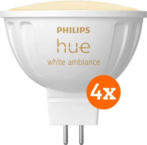 Philips Hue spot White Ambiance MR16 4-pack