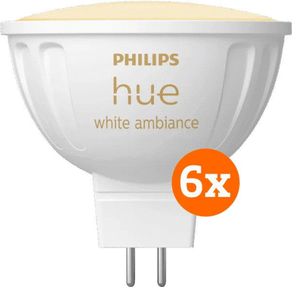 Philips Hue spot White Ambiance MR16 6-pack