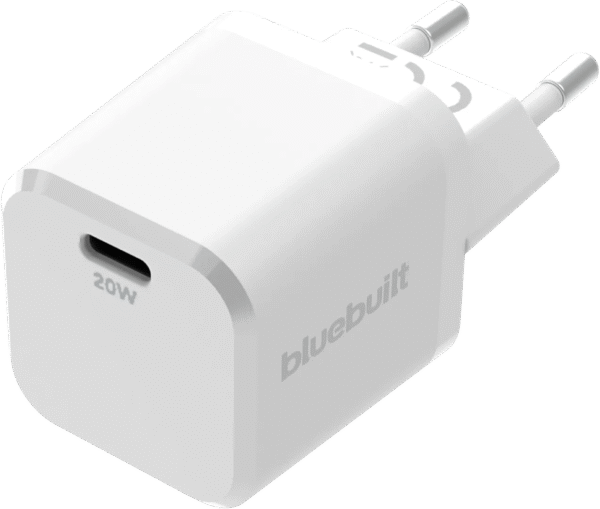 BlueBuilt Power Delivery Oplader met Usb C Poort 20W Wit