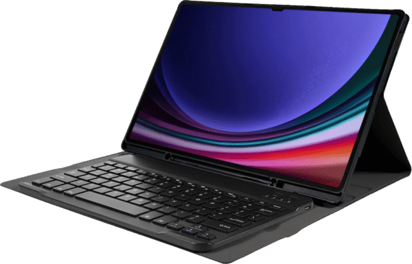 Just in Case Premium Samsung Galaxy Tab S10 Ultra / S9 Ultra Toetsenbord Hoes QWERTY Zwart