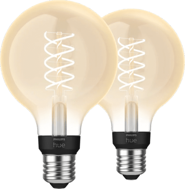 Philips Hue Filamentlamp White Globe E27 2-pack
