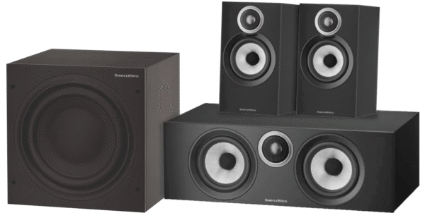 Bowers & Wilkins HTM6 S3 + 606 S3 + ASW610 Zwart