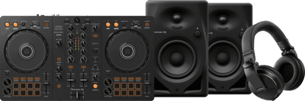 Pioneer DJ DDJ-FLX4 + Pioneer DJ HDJ-X5 Zwart + Pioneer DJ DM-40D Zwart