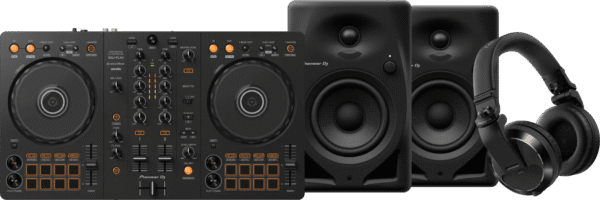 Pioneer DJ DDJ-FLX4 + Pioneer DJ HDJ-X7 Zwart + Pioneer DJ DM-40D Zwart