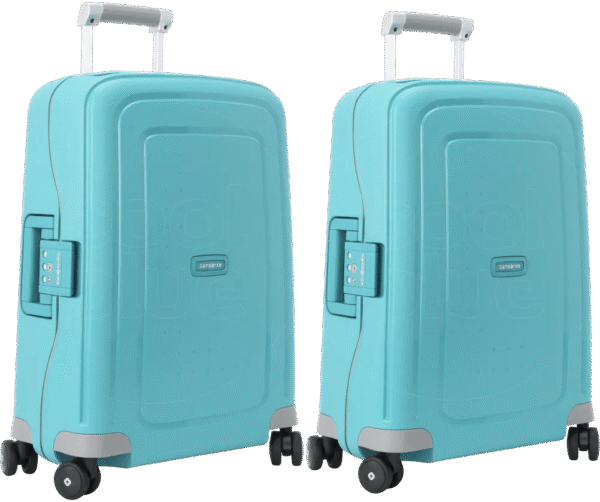Samsonite S'Cure Spinner 55cm Aqua Blue Duo Kofferset