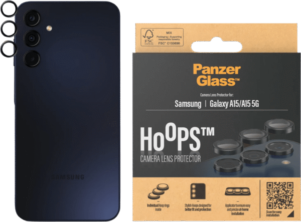 PanzerGlass Hoops Samsung Galaxy A15 4G/5G Camera Lens Protector Glas