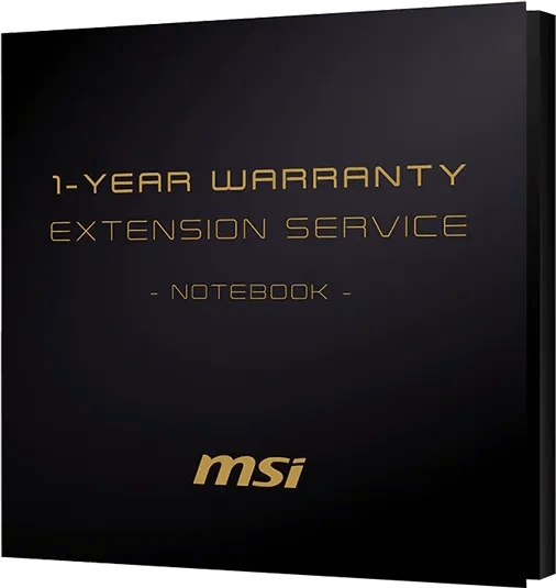 MSI 1 Year Warranty Extension Service for notebooks