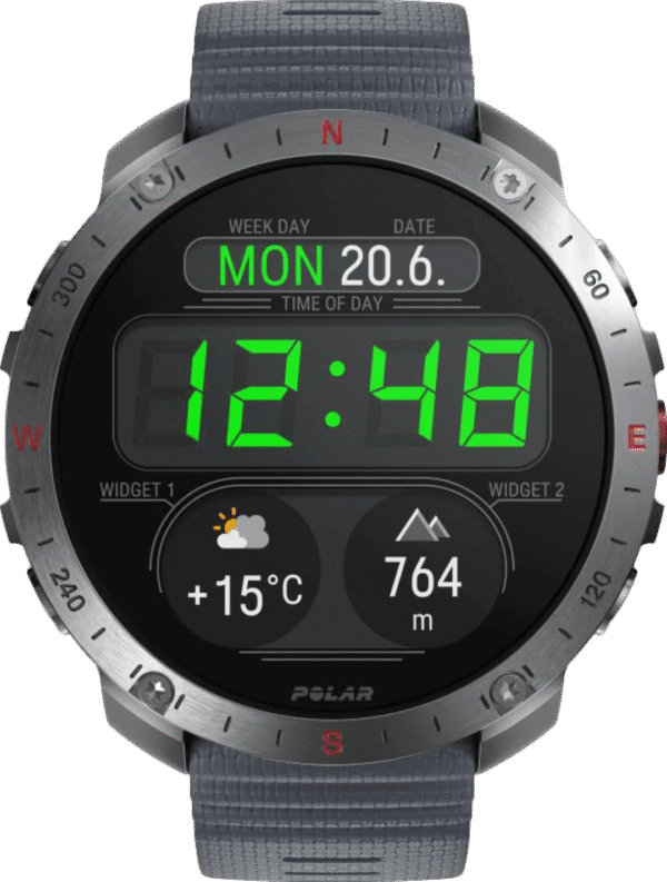 Polar Grit X 2 Pro Zilver