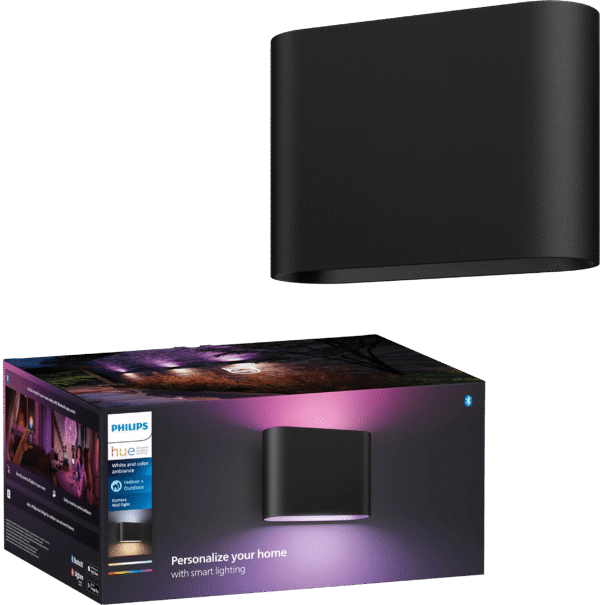 Philips Hue Dymera muurlamp - White and Color - Zwart