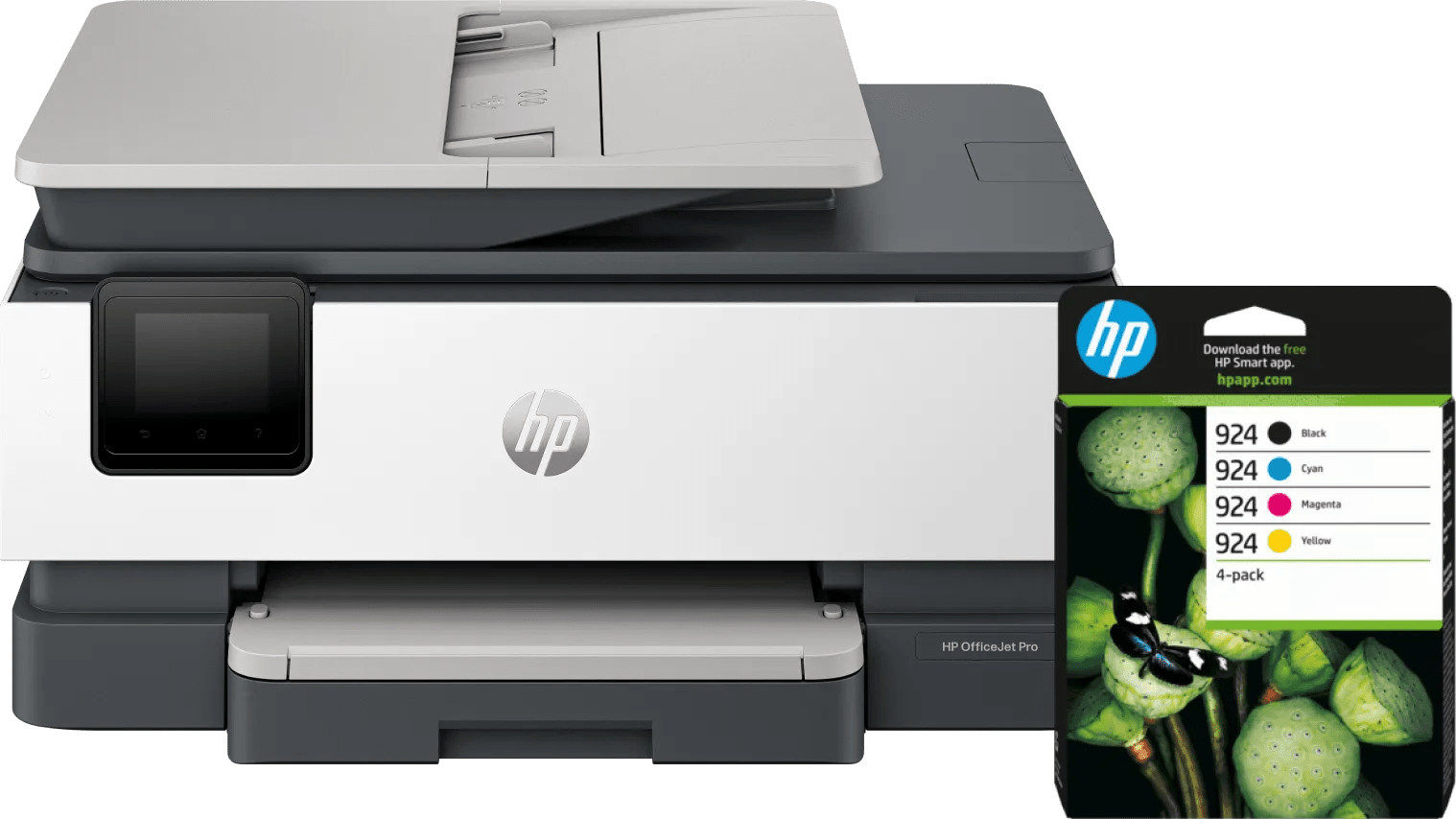 Hp officejet pro 8122e + 1 set extra cartridges 1 Hp officejet pro 8122e + 1 set extra cartridges