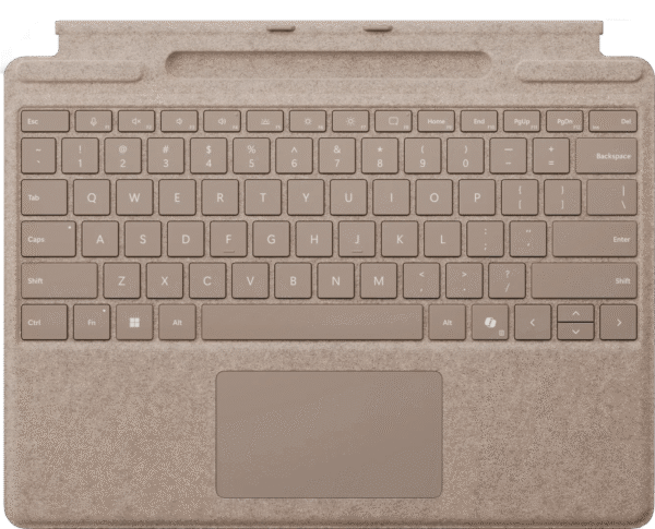 Microsoft Surface Pro 13 Inch Type Cover met penopslag Duinzand Qwerty