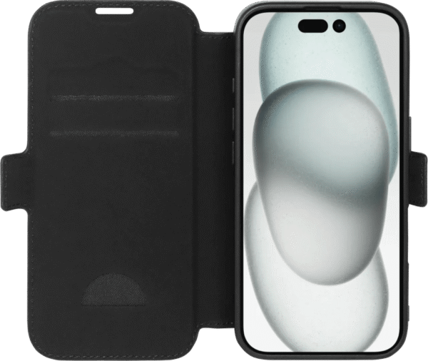 BlueBuilt Apple iPhone 16 Book Case Leer Zwart