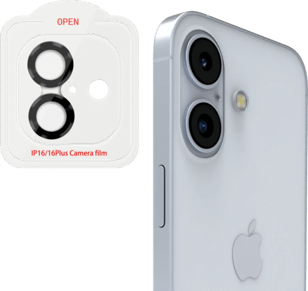 BlueBuilt Apple iPhone 16/16 Plus Camera Lens Protector Aluminium