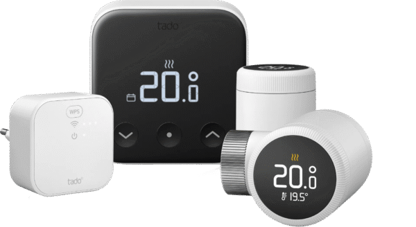 Tado Slimme Thermostaat X startpakket + 2 radiatorknoppen