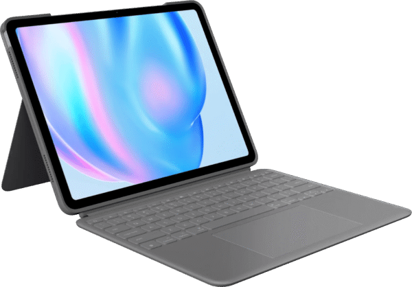 Logitech Combo Touch Apple iPad Air 13" (2025/2024) Toetsenbord Hoes QWERTY Grijs