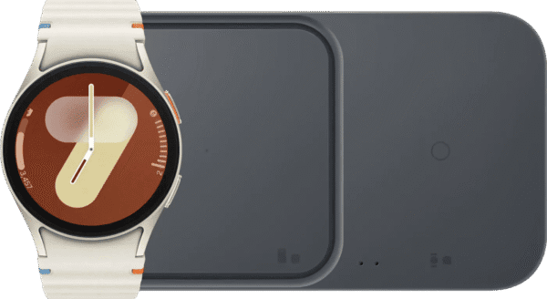 Samsung Galaxy Watch 7 Crème 40mm + Duo Draadloze Oplader