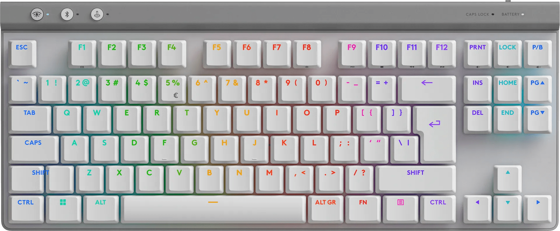 Logitech g515 tkl lightspeed gaming toetsenbord qwerty wit 1 Logitech g515 tkl lightspeed gaming toetsenbord qwerty wit